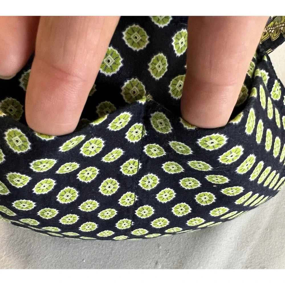 Vera Bradley Hannah‎ Purse Hand Bag Cambridge Pattern Blue Green Paisley Quilted